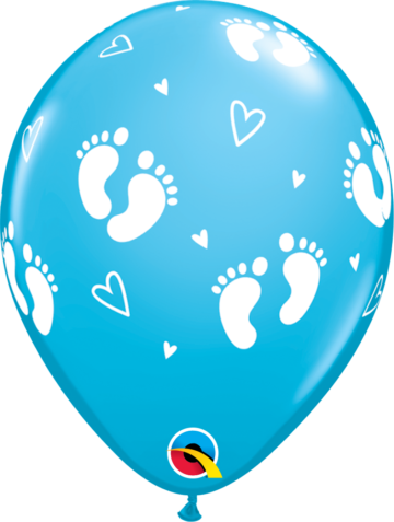 balony z helem na narodziny