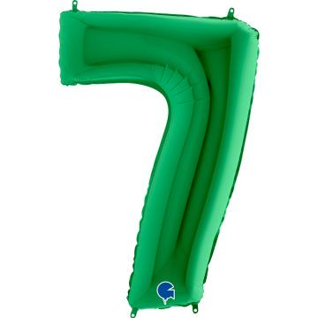 cyfry z helem zielone 7